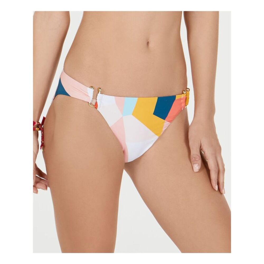 BAR III Women's Multi Color Stretch U-Ring Hipster Swimsuit Bottom XS